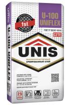 Высокоэластичный плиточный клей Юнис U-100 Uniflex