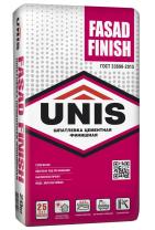 Шпатлёвка цементная Юнис FASAD FINISH супербелая финишная