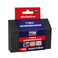 Губка для шлифования Tytan Professional, мягкая, угловая, P60, 100 x 70 x 25 мм Губка для шлифования Tytan Professional, мягкая, угловая, P60, 100 x 70 x 25 мм