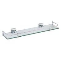 Полка стеклянная с ограничителем Fixsen Kvadro FX-61303B