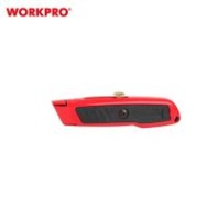Нож пистолетный Workpro, трапециевидный, 3 запасных лезвия Нож пистолетный Workpro, трапециевидный, 3 запасных лезвия