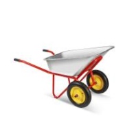 Тачка двухколесная строительная Korona, 110 л, грузоподъемность 240 кг, пневматические колеса