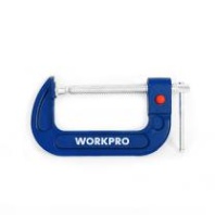 Струбцина быстроразъемная G-образная Workpro, 60 х 100 мм