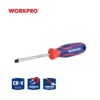 Отвертка шлицевая магнитная Workpro, 5,5 x 100 мм