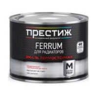 Эмаль для радиаторов термостойкая Престиж Ferrum, акриловая, глянцевая, белая