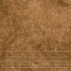 СТУПЕНЬ Клинкерная плитка Вермонт 4 коричневый 29,8х29,8