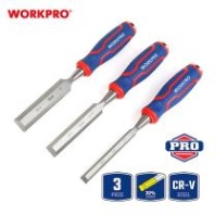 Стамеска-долото Workpro WP201301, 12, 20, 25 мм, набор 3 шт