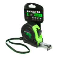 Рулетка Effecta Basic 3S, с фиксатором, магнитный зацеп, 5 м x 19 мм