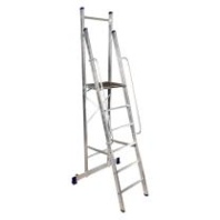Стремянка профессиональная Alumet APE 1406, алюминиевая, 6 ступеней, 2,76 м