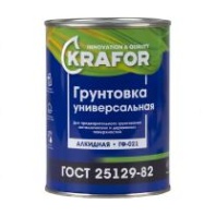 Грунтовка ГФ-021 по дереву и металлу Krafor, алкидная