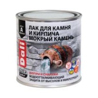 Лак для камня и кирпича Dali Мокрый камень, акриловый, полуглянцевый Лак для камня и кирпича Dali Мокрый камень, акриловый, полуглянцевый
