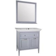 Комплект мебели для ванной Гранда 85 Grigio (Без шкафчика) ASB-Woodline