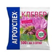 Семена сидерата Клевер красный Агроуспех, 0,5 кг