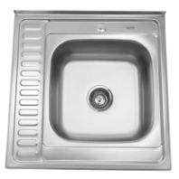 Кухонная мойка SinkLight 6060 чаша справа матовая