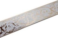 Планка для карниза ПВХ Вензель 7 см Золото/белый