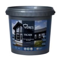 Краска для деревянных фасадов Veres Facade, акриловая, глубокоматовая, база С, бесцветная