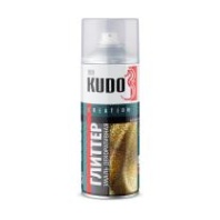 Аэрозольная акриловая краска металлик Kudo KU-C202 Глиттер, 520 мл, серебро Аэрозольная акриловая краска металлик Kudo KU-C202 Глиттер, 520 мл, серебро