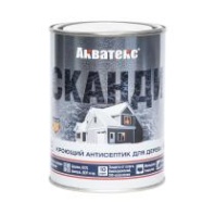 Антисептик для дерева Акватекс Сканди, кроющий, полуматовый, база C, бесцветный