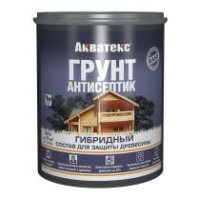 Грунт-антисептик для дерева Акватекс Гибридный, лессирующий