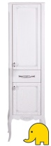 Пенал Белый (патина серебро) ASB-Woodline