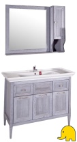 Комплект мебели для ванной Гранда 105 (Grigio ) ASB-Woodline