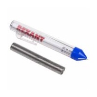 Припой с канифолью Rexant, колба, d 1 мм, 20 гр Припой с канифолью Rexant, колба, d 1 мм, 20 гр