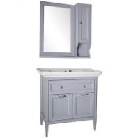 Комплект мебели для ванной Гранда 85 Grigio (Со шкафчиком) ASB-Woodline