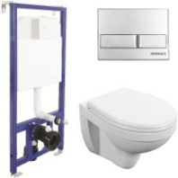 Комплект унитаза Cersanit Delfi TPL S-MZ-DELFI-PL с инсталляцией Berges Novum L3 040213 с сиденьем Микролифт и клавишей смыва Хром Комплект унитаза Cersanit Delfi TPL S-MZ-DELFI-PL с инсталляцией Berges Novum L3 040213 с сиденьем Микролифт и клавишей смыва Хром